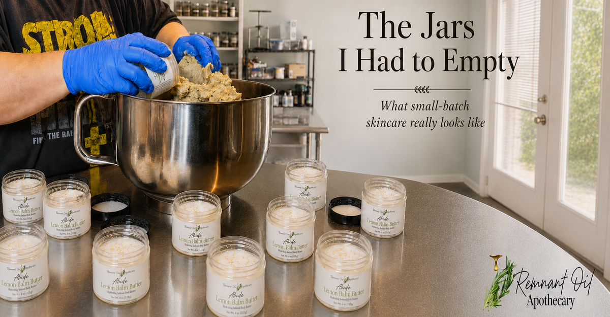 The Jars I Had to Empty: What Small-Batch Skincare Really Looks Like