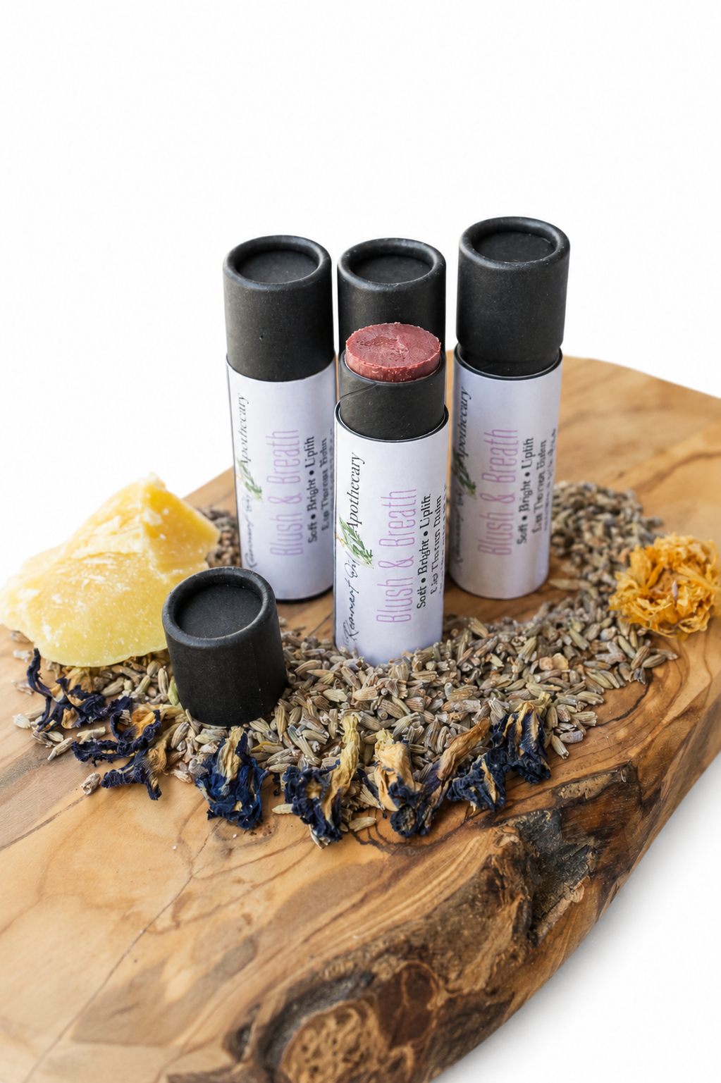 Blush & Breath Lavender-Infused Botanical Lip Balm
