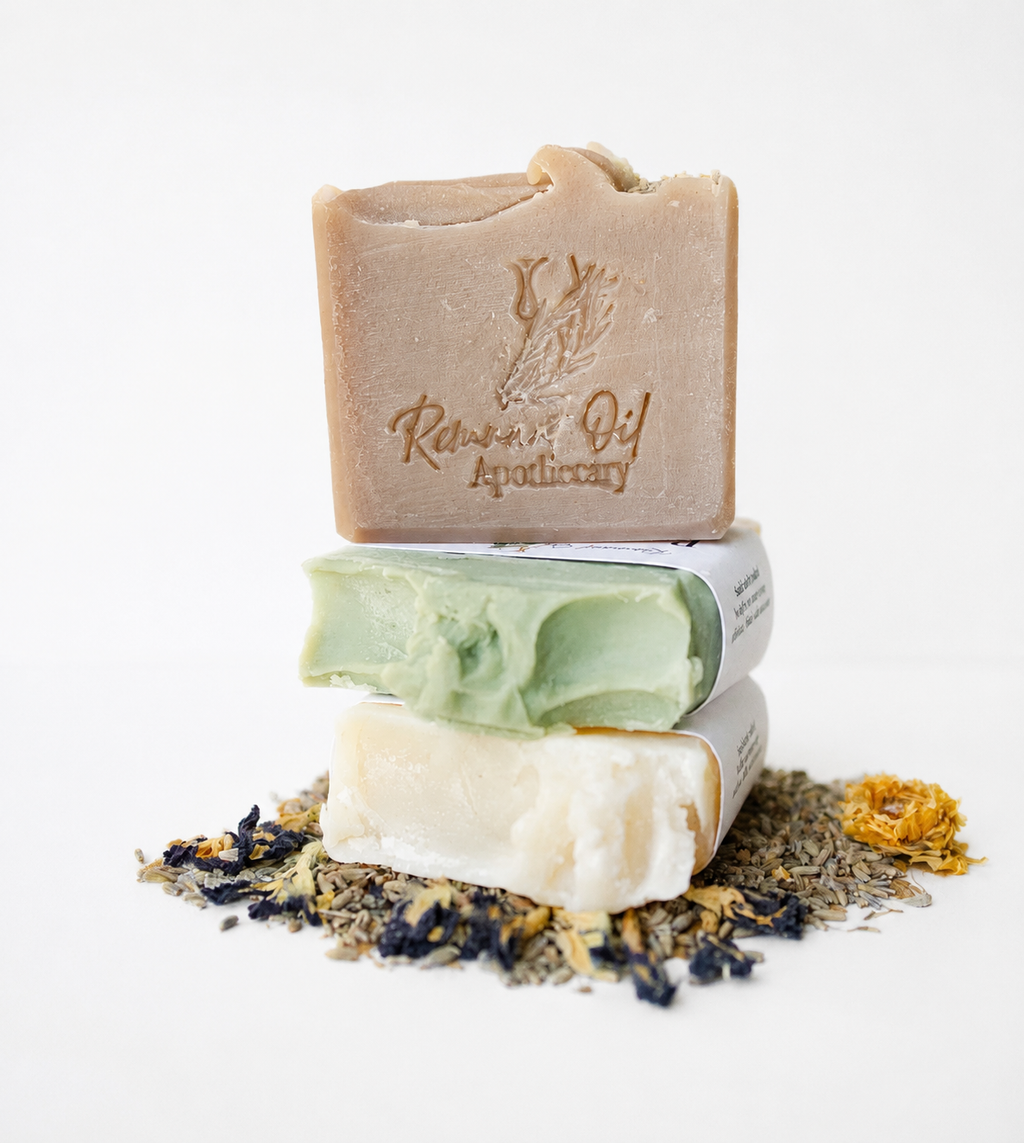 Cleansing Waters Soap | Botanical Tallow Soap Bar with Alkanet Root & Pink Kaolin Clay