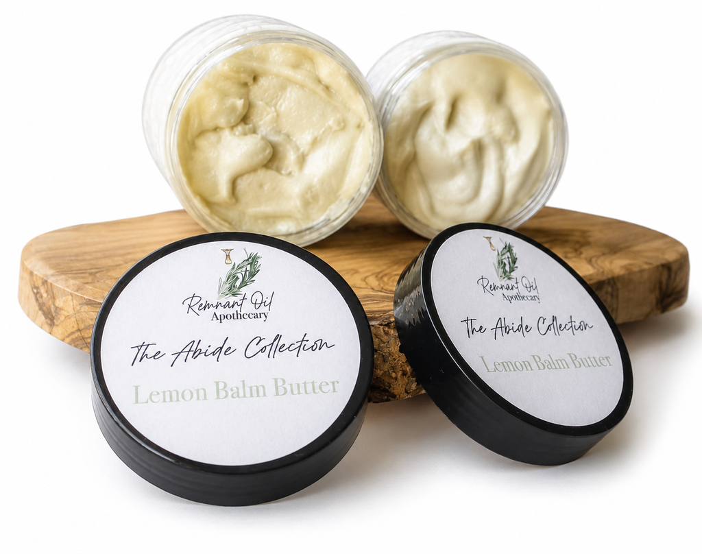 Abide Lemon Balm Body Butter | Deep Moisture Body Butter | Herb-Infused Skin Nourishment