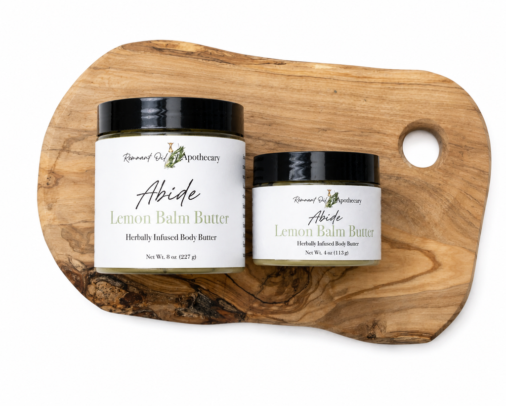 Abide Lemon Balm Body Butter | Deep Moisture Body Butter | Herb-Infused Skin Nourishment
