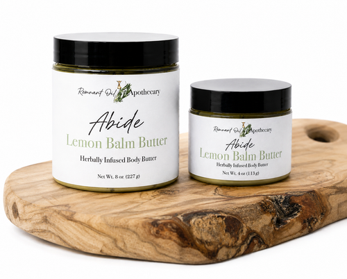 Abide Lemon Balm Body Butter | Deep Moisture Body Butter | Herb-Infused Skin Nourishment