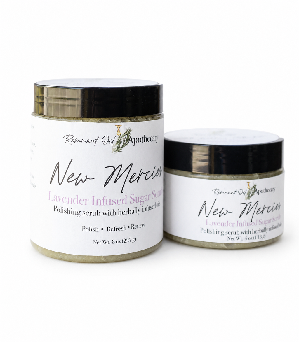 New Mercies Sugar Scrub | Herbal Exfoliating Body Polish