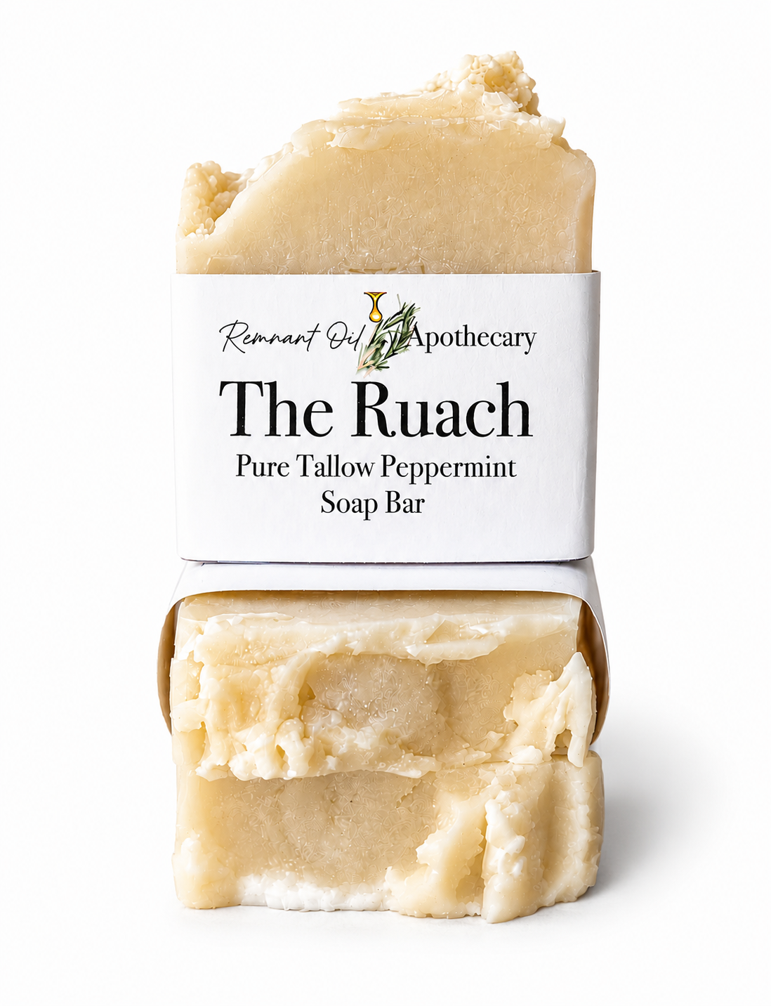 The Ruach Peppermint Soap | Tallow Soap Bar for Refreshing Clean Skin