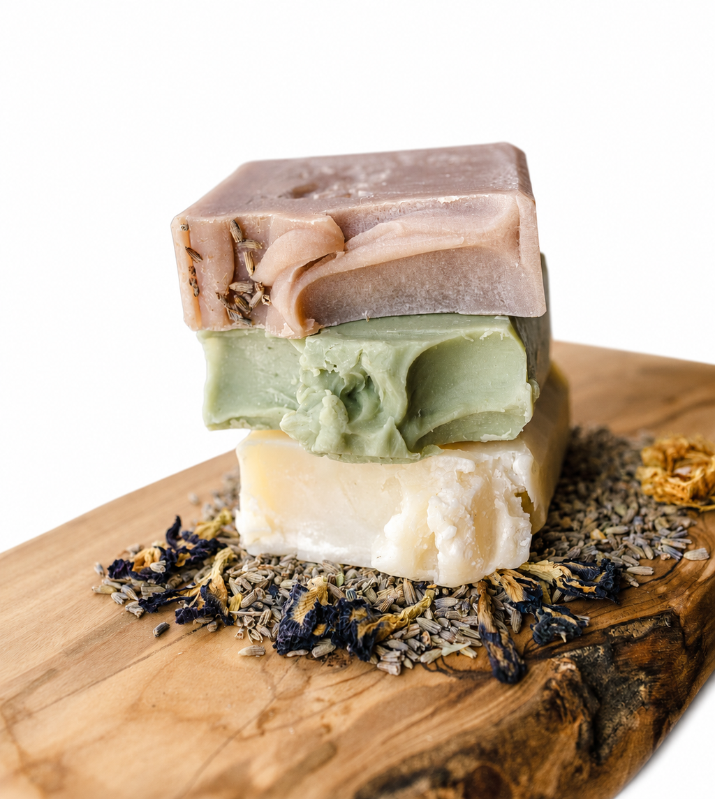 Cleansing Waters Soap | Botanical Tallow Soap Bar with Alkanet Root & Pink Kaolin Clay